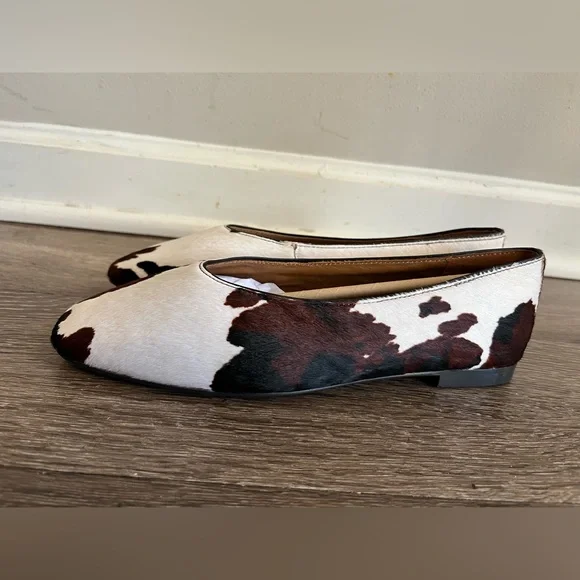 Madewell The Mylie Ballet Flat in Dark Carob Multi Calf Hair NWOB - Picture 4 of 13